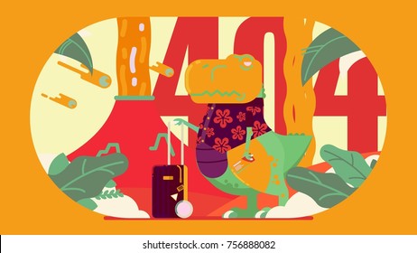 t-rex illustration design