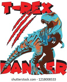 T-Rex Illustration Fashion 