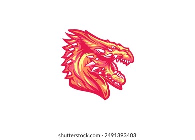 Trex illustration logo mascot image