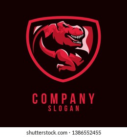 t-rex logo design awesome animal