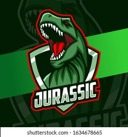 Trex Mascot Esport Logo Design