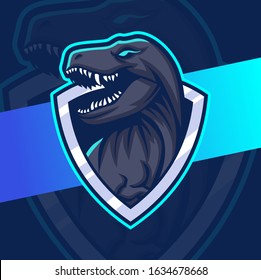 Trex Mascot Esport Logo Design