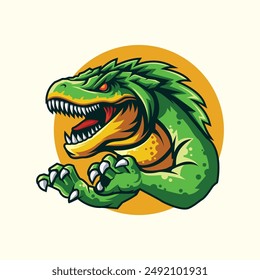 T-rex Mascot Graphic Vector Illustration