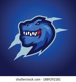 T-Rex Mascot Logo Design Templates