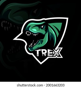 Trex Mascot Logo Esport Design