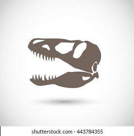 T-rex skull head vector 