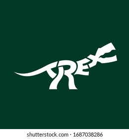 T-Rex symbol word mark style vector
for commercial use such as logo t-shirt graphic or any other purpose