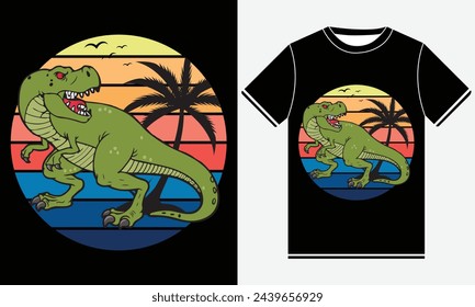 Trex t shirt - Trex Vector T shirt - illustration vector art - Trex T-shirt Design Template - Print