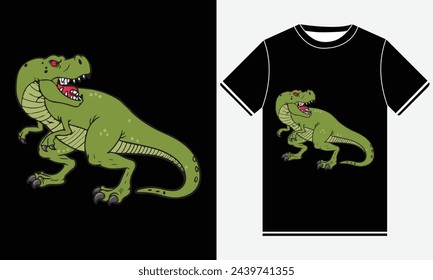 Trex T-shirt Design - Trex Vector T shirt - illustration vector art - Trex T-shirt Design Template - Print