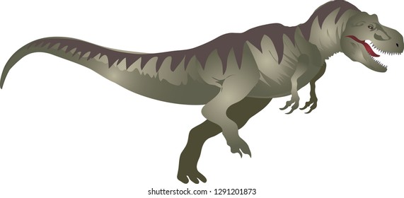 T-Rex, Tyrannosaurus , Dinosaur - Vector Illustration