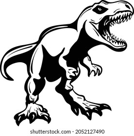 T-Rex Tyrannosaurus Rex Dinosaur isolated vector illustration