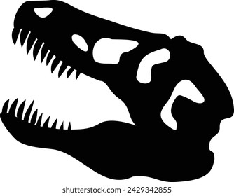 In: T-Rex Tyrannosaurus Rex Head Icon.