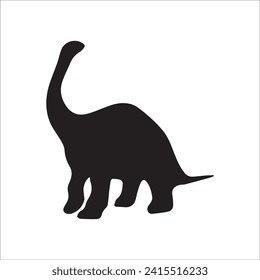 T-rex tyrannosaurus silhouette. Vector illustration growling screaming tyrannosaurus rex dinosaur silhouette isolated on white background. black dinosaur Standing dino logo icon, side view