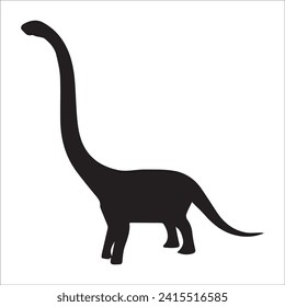 T-rex tyrannosaurus silhouette. Vector illustration growling screaming tyrannosaurus rex dinosaur silhouette isolated on white background. black dinosaur Standing dino logo icon, side view