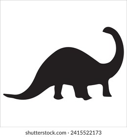 T-rex tyrannosaurus silhouette. Vector illustration growling screaming tyrannosaurus rex dinosaur silhouette isolated on white background. black dinosaur Standing dino logo icon, side view