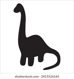 T-rex tyrannosaurus silhouette. Vector illustration growling screaming tyrannosaurus rex dinosaur silhouette isolated on white background. black dinosaur Standing dino logo icon, side view