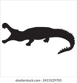 T-rex tyrannosaurus silhouette. Vector illustration growling screaming tyrannosaurus rex dinosaur silhouette isolated on white background. black dinosaur Standing dino logo icon, side view