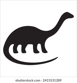 T-rex tyrannosaurus silhouette. Vector illustration growling screaming tyrannosaurus rex dinosaur silhouette isolated on white background. black dinosaur Standing dino logo icon, side view