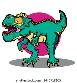 Trex vector illustration for tshirt design