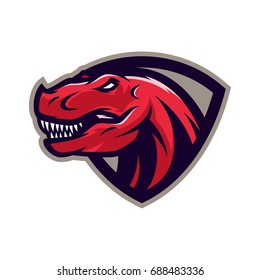 T-Rex  - Vector Logo/Icon Mascot Illustration