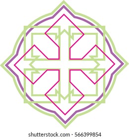 Tri Colour Celtic Shield  
