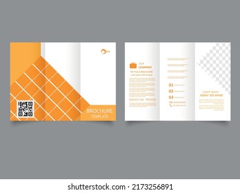 Folleto triple. Resumen del conjunto de fondo de diseño vectorial. Para el diseño de plantillas de arte, lista, portada, folleto de simulación.