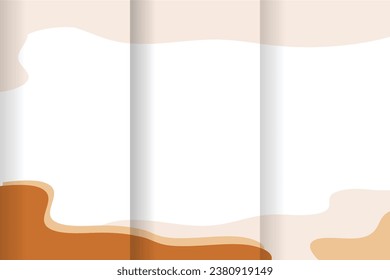 tri fold brochure design with space 