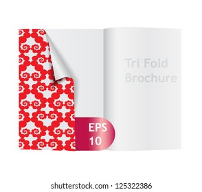 Tri fold brochure design template