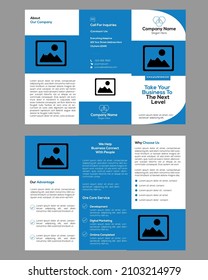 tri fold brochure design template 