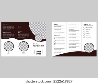 MODELO DE DESIGN DE FOLHETO TRI FOLD.