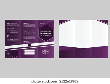 TRI FOLD BROCHURE DESIGN TEMPLATE.