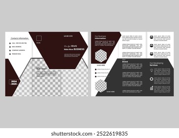 TRI FOLD BROCHURE DESIGN TEMPLATE.