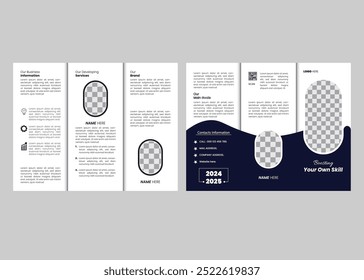 TRI FOLD BROCHURE DESIGN TEMPLATE.