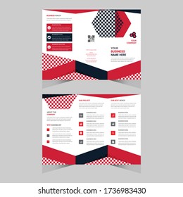 tri fold brochure design with vector file