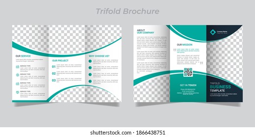Tri Fold Brochure Design para su empresa, empresa, negocio, publicidad, marketing, plantilla de folletos moderna y única