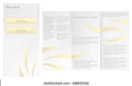 Tri fold brochure design.Vector brochure template.