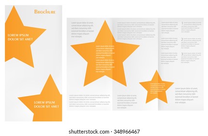 Tri fold brochure design.Vector brochure template.
