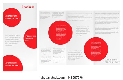Tri fold brochure design.Vector brochure template.