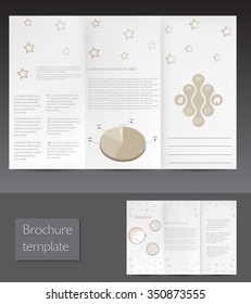 Tri fold brochure design.Vector brochure template.