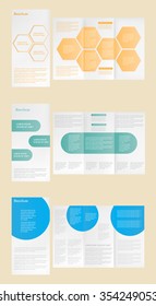 Tri fold brochure design.Vector brochure template.