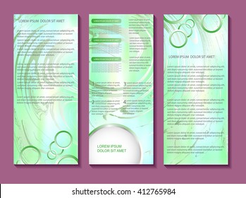 Tri fold brochure design.Vector brochure template.