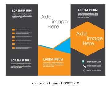 Tri fold brochure template design