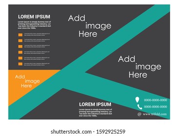 Tri fold brochure template design