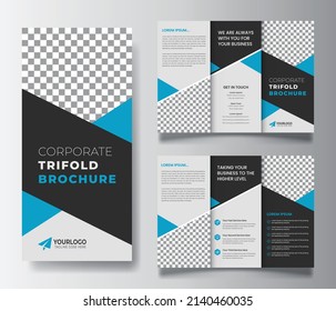 Tri fold brochure template design, Business Tri fold brochure design, Corporate Tri fold brochure design, brochure flyer design, Vector a4