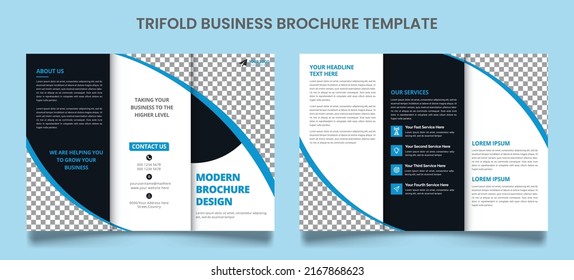 Tri fold brochure template design, Business Tri fold brochure design, Corporate Tri fold brochure design, brochure flyer design, Vector a4