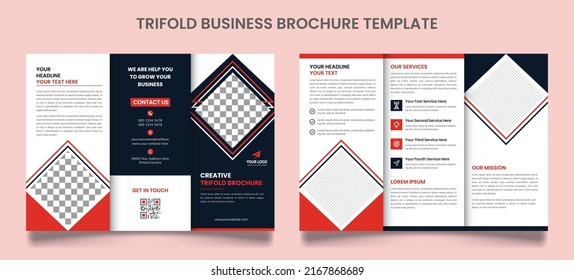 Tri fold brochure template design, Business Tri fold brochure design, Corporate Tri fold brochure design, brochure flyer design, Vector a4