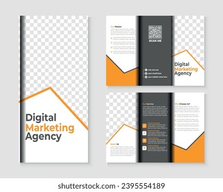 Tri fold Brochure template design