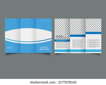 Diseño vectorial del plegado TRI. Gráficos vectoriales y diseño.