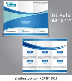 Tri Fold Brochure Vector Design