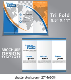 Tri Fold Brochure Vector Design